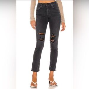 Citizens of Humanity Charlotte Black Ripped Jeans - Size 25
